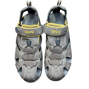 Teva Sandals Shoes Mens Size 10 Gray Synthetic Hook & Loop Hiking Outdoor 6704